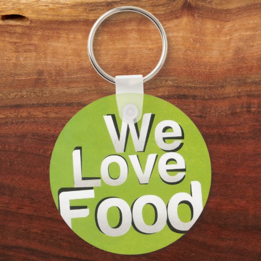 We houden van eten sleutelhanger (Voorkant)