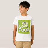 We houden van eten t-shirt (Voorkant volledig)