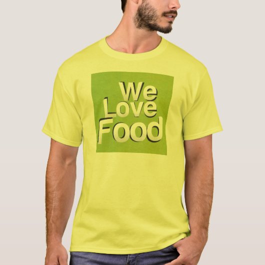 We houden van eten t-shirt (Voorkant)