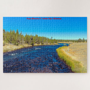 We houden van Firehole River Yellowstone Jigzaag P Legpuzzel
