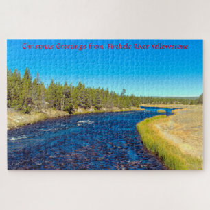 We houden van Firehole River Yellowstone Jigzaag P Legpuzzel