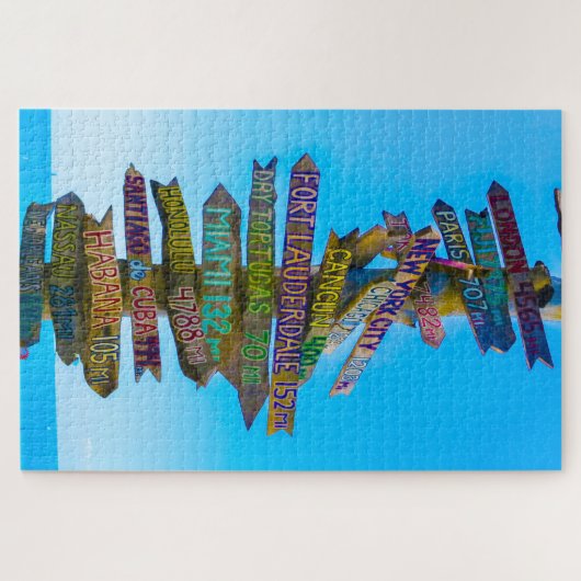 We houden van Florida Sign Posts Legpuzzel (Horizontaal)