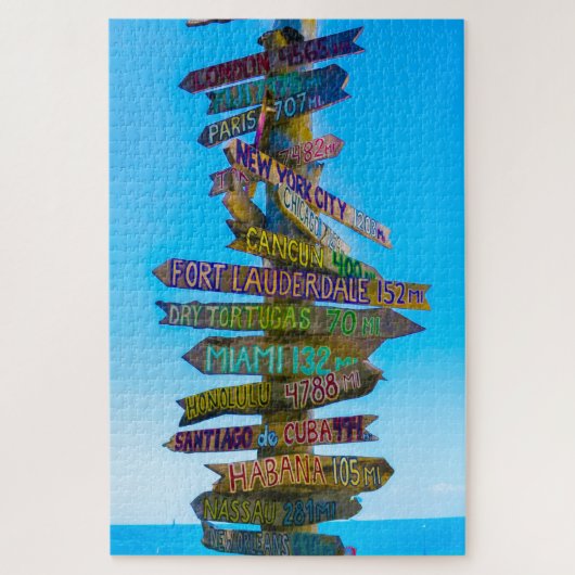 We houden van Florida Sign Posts Legpuzzel (Verticaal)