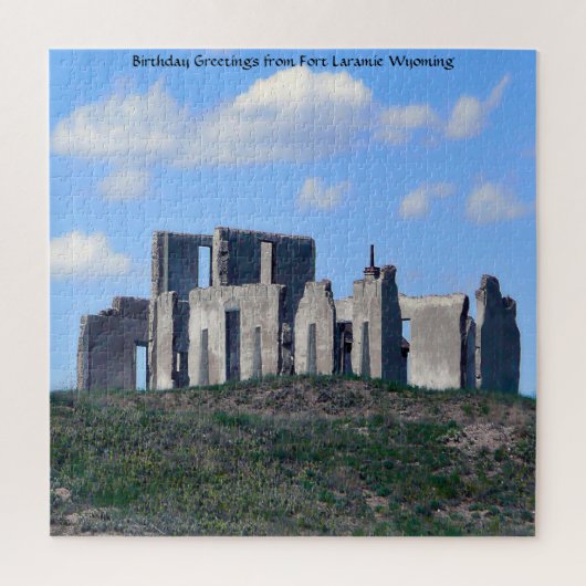 We houden van Fort Laramie Wyoming. Jigzaag Puzzle Legpuzzel (Verticaal)