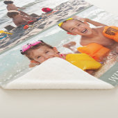 We houden van foto's van grootmoeder op maat sherpa deken (3/4)