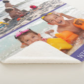 We houden van foto's van grootmoeder op maat sherpa deken (3/4)