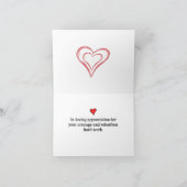 We houden van gezondheidswerkers bedankkaart (Binnen)