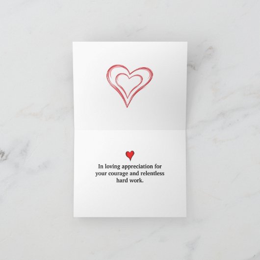 We houden van gezondheidswerkers bedankkaart (Binnen)