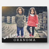 We houden van Grandma Custom Photo Fotoplaat (Voorkant)