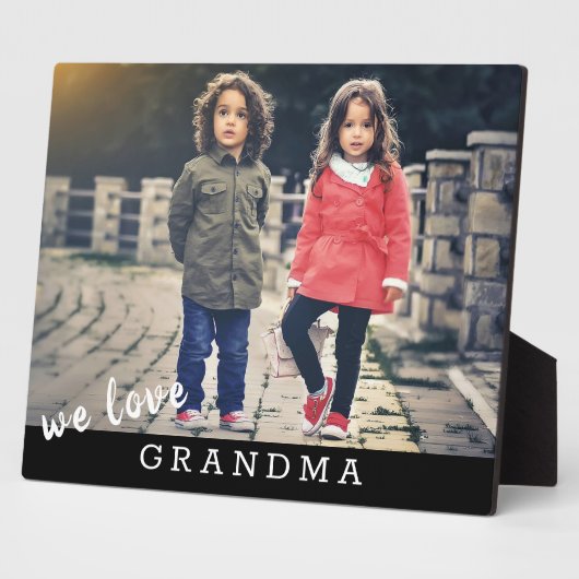 We houden van Grandma Custom Photo Fotoplaat (Zijkant)