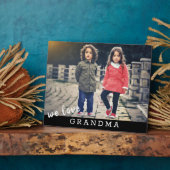 We houden van Grandma Custom Photo Fotoplaat (Zijkant)