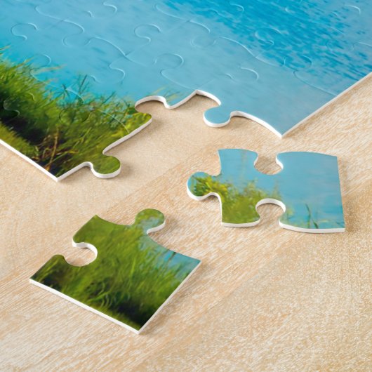 We houden van Grundy Lake in Iowa. Legpuzzel (Zijkant)