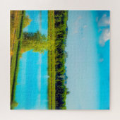 We houden van Grundy Lake in Iowa. Legpuzzel (Horizontaal)