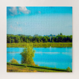We houden van Grundy Lake in Iowa. Legpuzzel