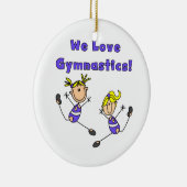 We houden van gymnastiek keramisch ornament (Rechts)