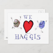 we houden van haggis briefkaart (Voorkant / Achterkant)