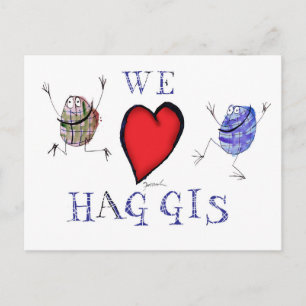 we houden van haggis briefkaart