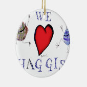 we houden van haggis keramisch ornament (Rechts)