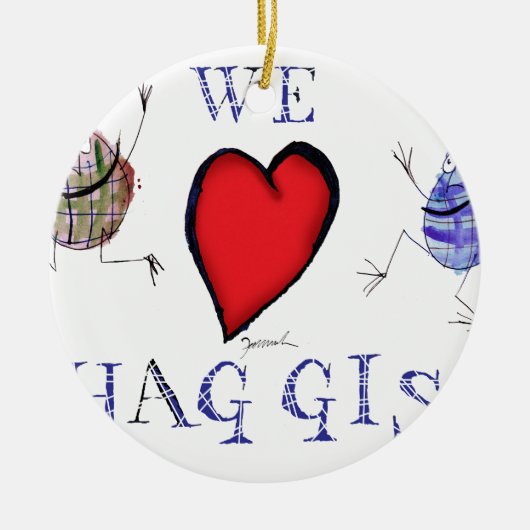 we houden van haggis keramisch ornament (Voorkant)