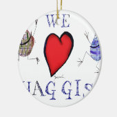 we houden van haggis keramisch ornament (Links)