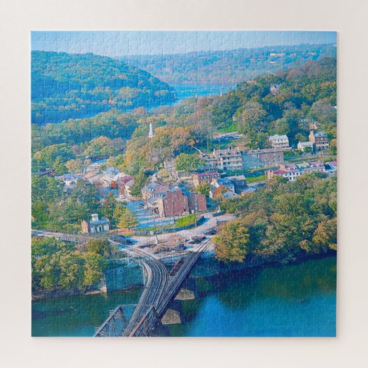 We houden van Harpers Ferry West Virginia. Legpuzzel (Verticaal)