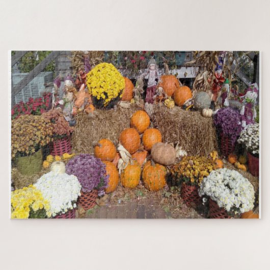 We houden van Herfst Harvest Iowa. Legpuzzel (Horizontaal)