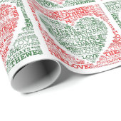 We houden van het kerstcadeaupapier voor Feestdage Cadeaupapier (Rol Hoek)