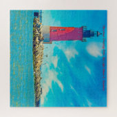 We houden van het Lichte Huis Delaware Jigzaag Puz Legpuzzel (Horizontaal)