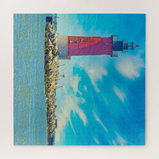 We houden van het Lichte Huis Delaware Legpuzzel (Horizontaal)