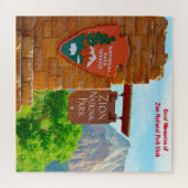 We houden van het Nationaal Park Utah Jigzaag Puzz Legpuzzel (Horizontaal)