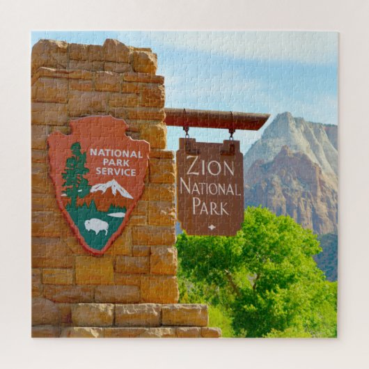 We houden van het Nationaal Park Utah Jigzaag Puzz Legpuzzel (Verticaal)