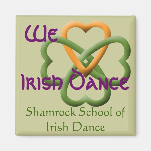 We houden van Irish Dance Magneet (Voorkant)