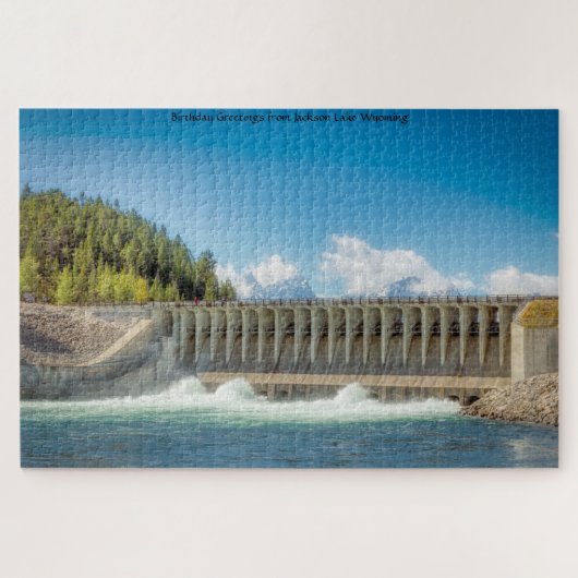 We houden van Jackson Lake Wyoming Jigzaag Puzzle Legpuzzel (Horizontaal)