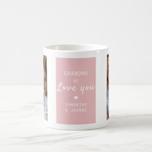 We houden van je | 2 Foto-collage | Koffie-Mok Koffiemok (Center)