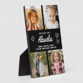 We houden van je Abuela Family Moderne Fotocollage Fotoplaat (Zijkant)
