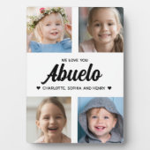 We houden van je Abuelo Familie Fotocollage Fotoplaat (voorkant)