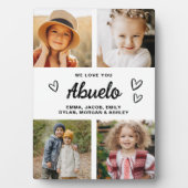 We houden van je Abuelo moderne fotocollage Fotoplaat (voorkant)