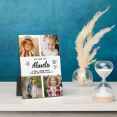 We houden van je Abuelo moderne fotocollage Fotoplaat (Zijkant)