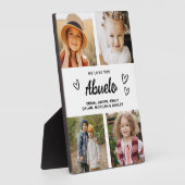 We houden van je Abuelo moderne fotocollage Fotoplaat (Zijkant)