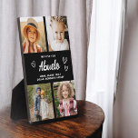We houden van je Abuelo moderne fotocollage Fotoplaat<br><div class="desc">De Abuelo We Love You Heart Modern Photo Collage Plaque is een ontroerend en gepersonaliseerd geschenk dat uw liefde voor uw grootvader laat zien. Deze prachtig ontworpen plaquette is voorzien van een hartvormige fotocollage, zodat u uw favoriete familie afbeeldingen toe te voegen in een moderne en stijlvolle lay-out. De oprechte...</div>
