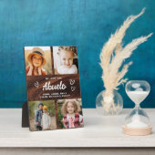 We houden van je Abuelo Rustic Wood Fotocollage Fotoplaat (Zijkant)