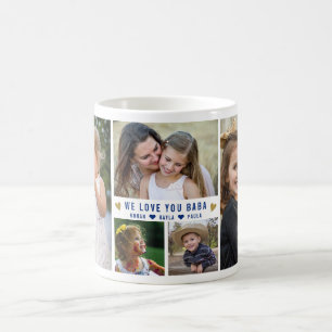 We houden van je baby 5 Foto Collage Name  Koffiemok
