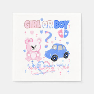 We houden van je Baby shower Servet