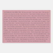 We houden van je berichten 40e verjaardag inpakpapier vel (Voorkant 2)