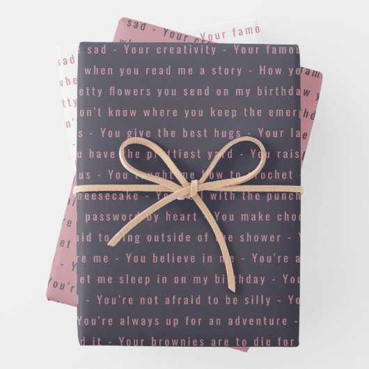 We houden van je berichten 40e verjaardag inpakpapier vel (In situ)