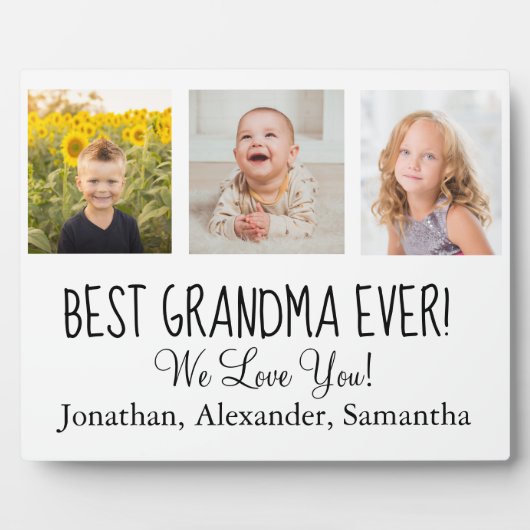 We houden van je! Best Grandma Ever Fotoplaat (Voorkant)