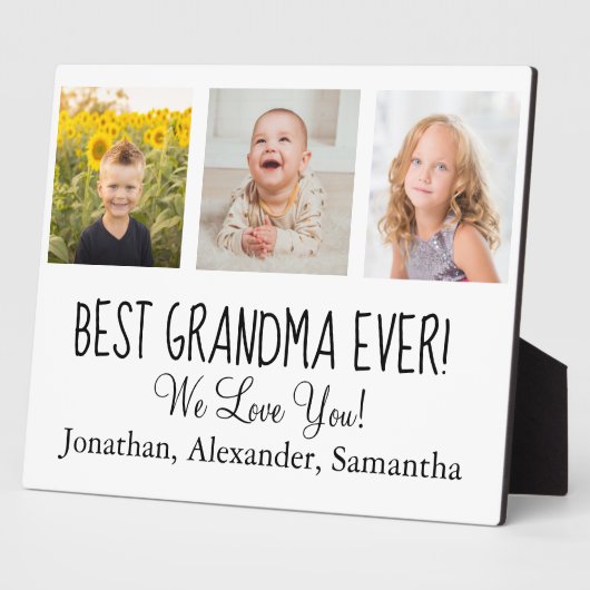 We houden van je! Best Grandma Ever Fotoplaat (Zijkant)