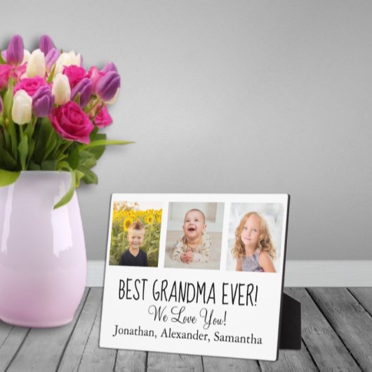 We houden van je! Best Grandma Ever Fotoplaat
