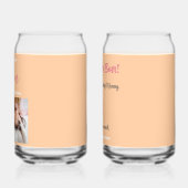 We houden van je beste mam ooit foto gepersonalise blikvorm glas (Links)