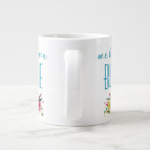 We houden van je Bubbie Blauwgroen Roze Floral Grote Koffiekop (Achterkant)